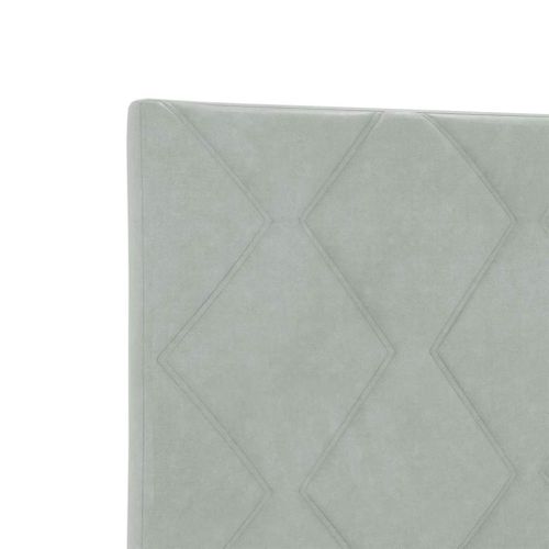 Tête De Lit Gris Clair 90 Cm Velours