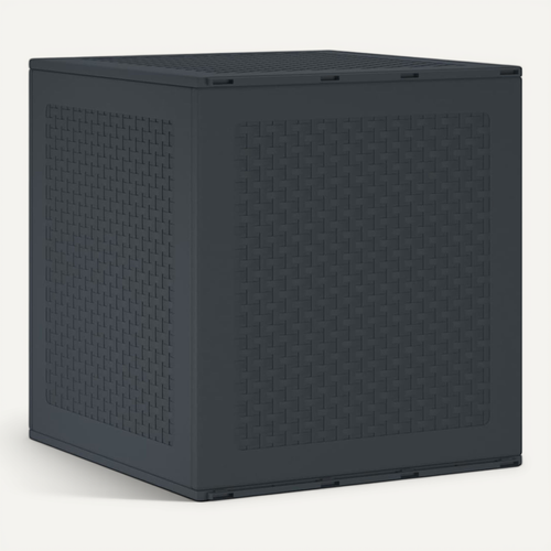 Boîte De Rangement De Jardin Anthracite 55 X 53 X 57 Cm