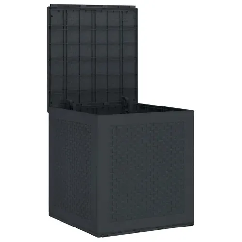 Boîte De Rangement De Jardin Anthracite 55 X 53 X 57 Cm
