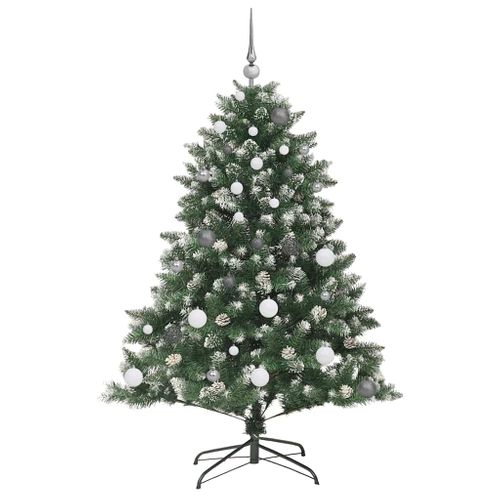 Sapin De Noël Artificiel Vert 150 Cm Pvc, Plastique Et Acier