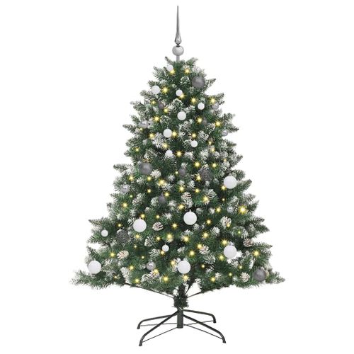Sapin De Noël Artificiel Vert 150 Cm Pvc, Plastique Et Acier