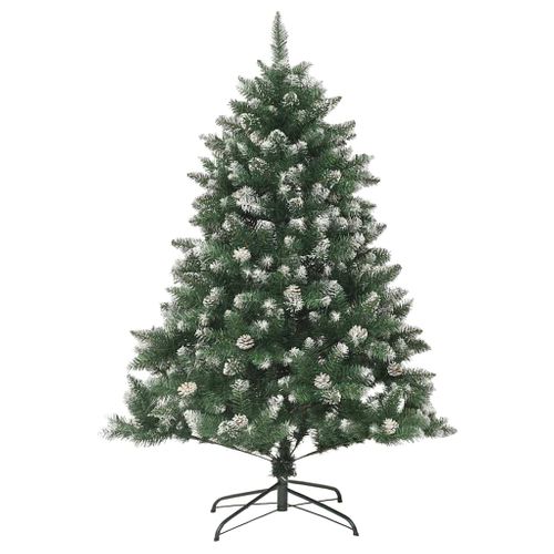 Sapin De Noël Artificiel Vert 150 Cm Pvc, Plastique Et Acier