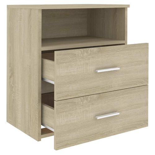 Table De Chevet Chêne Sonoma 50x32x60 Cm