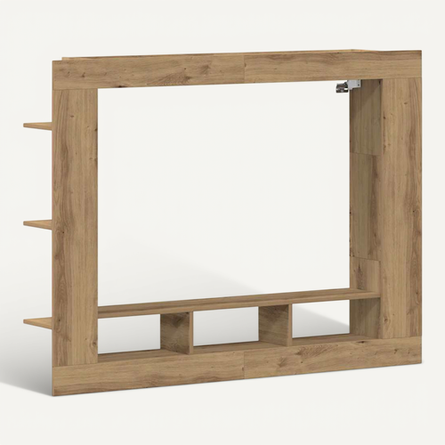 Meuble TV Chêne Artisanal 152 X 22 X 113 Cm Bois D'ingénierie