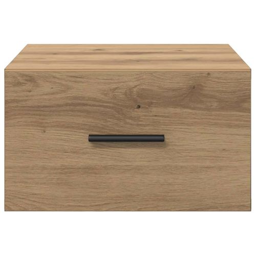 Cabinet De Chevet 2 Pièces Chêne Artisanal 35 X 35 X 20 Cm