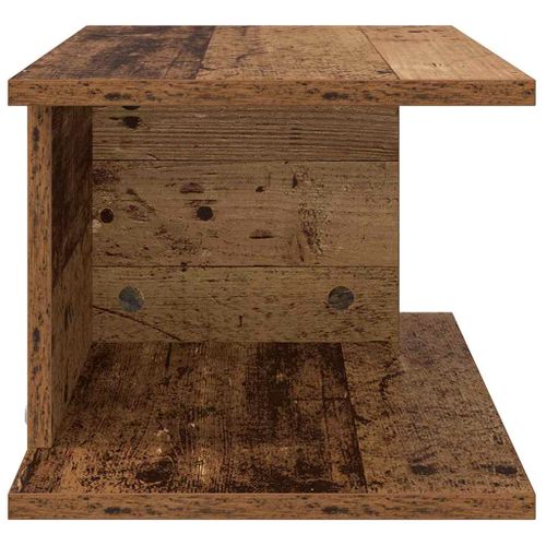 Table De Chevet 2 Pièces Bois Ancien 40 X 30 X 25 Cm