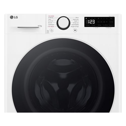 Lave-linge hublot séchant LG F952SR50WRS 9/5kg Blanc vue détaillée