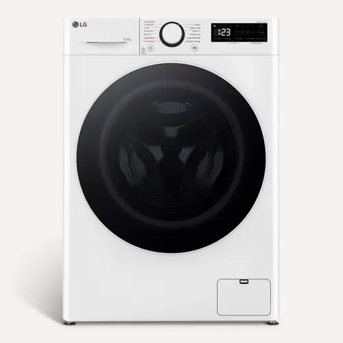 Lave-linge hublot séchant LG F952SR50WRS 9/5kg Blanc vue de face