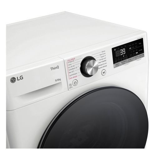 Lave-linge Hublot Séchant Lg F964r76wrst 9/6 Kg Blanc
