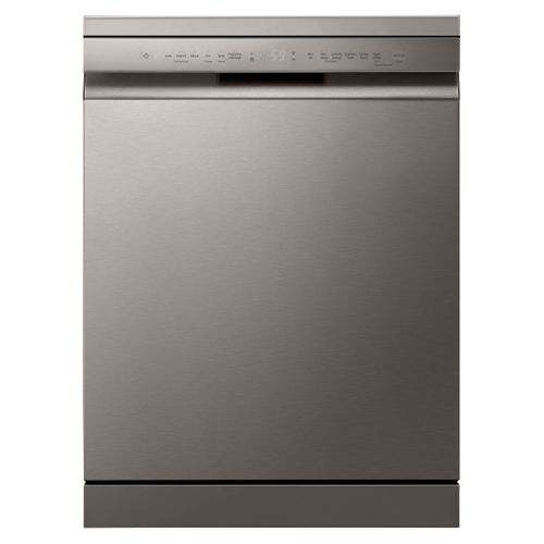 Lave-vaisselle pose libre LG DF355FP 14 couverts Platinium vue de face