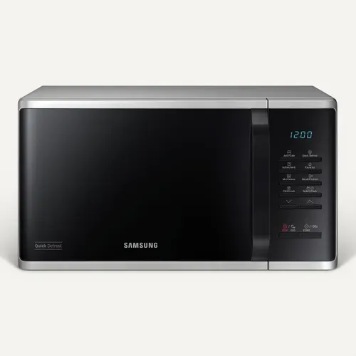 Four micro-ondes monofonction SAMSUNG MS23K3513AS 23L vue de face
