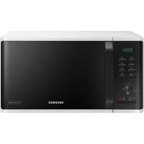 Micro-ondes Solo 23l - Ms23k3555ew - Blanc - Contrôle Électronique + Bouton - Fonction Maintien Au C