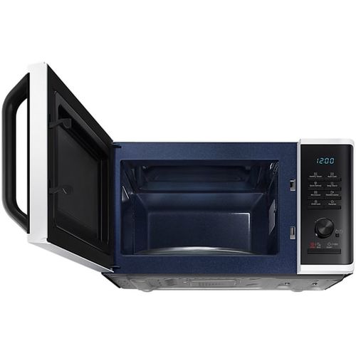 Micro-ondes Solo 23l - Ms23k3555ew - Blanc - Contrôle Électronique + Bouton - Fonction Maintien Au C