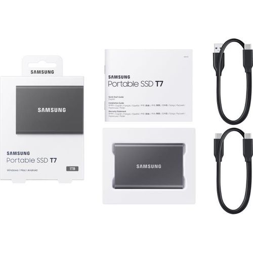 Ssd Externe T7 Gris 1 To Mu-pc1t0t/ww