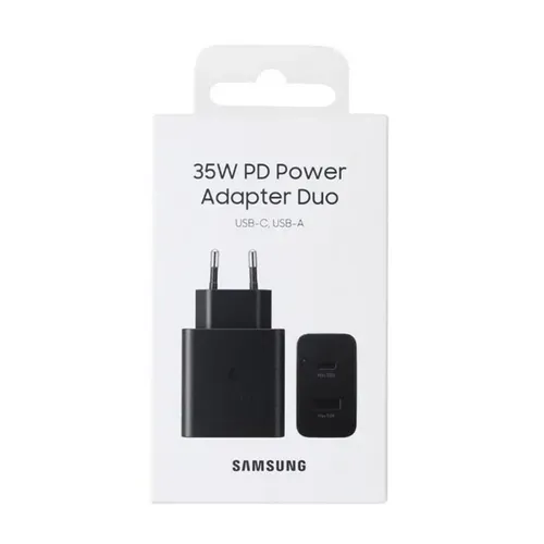 Ep-ta220nbegeu - Adaptateur Secteur Duo Usb Type C et Usb A - 35w, Noir (emballage Original)