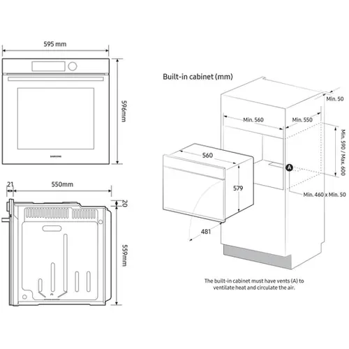 Four encastrable Multifonctions Pyrolyse 76l - Nv7b4430zab