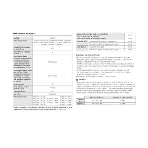 Four encastrable Multifonctions Pyrolyse 76l Twin Convection Double cavité - Nv7b4430zas