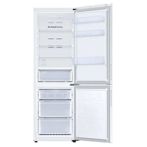 Réfrigérateur Congélateur - Rb33b610eww - 344l - 185cm - E - No Frost - Poignées Int Côté - Blanc