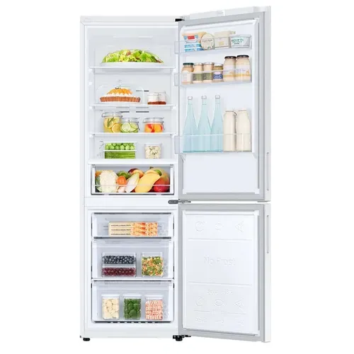 Réfrigérateur Congélateur - Rb33b610eww - 344l - 185cm - E - No Frost - Poignées Int Côté - Blanc
