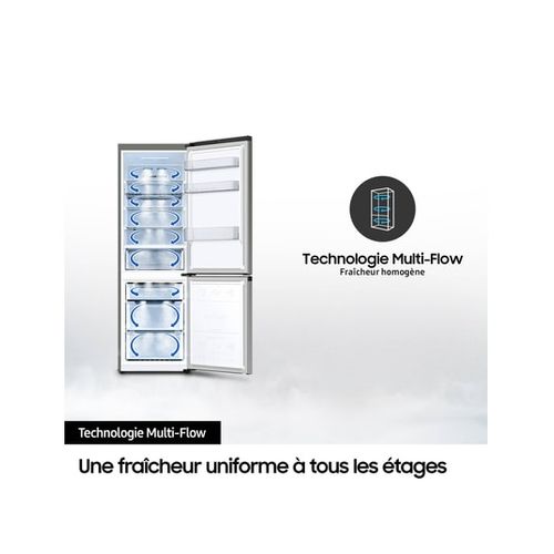 Réfrigérateur Congélateur - Rb33b610eww - 344l - 185cm - E - No Frost - Poignées Int Côté - Blanc