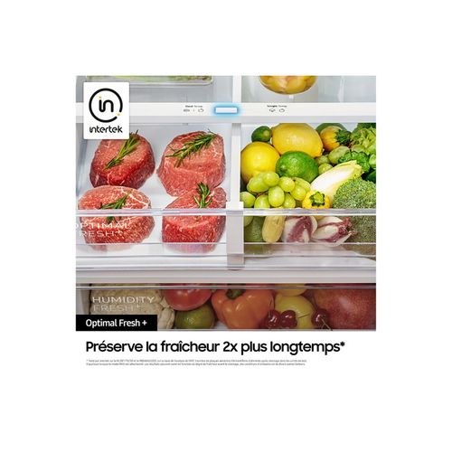 Réfrigérateur Combiné 60cm 390l Ventilé Inox - Rb38c776cs9