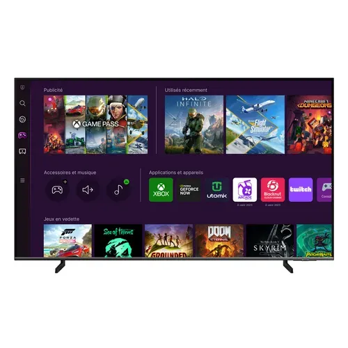 Téléviseur QLED 75'' 189 cm SAMSUNG 75Q67C vue de face