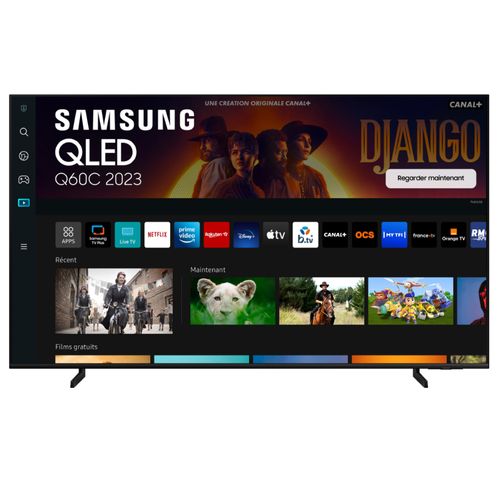 Téléviseur QLED 55'' 140 cm SAMSUNG 55Q60C vue de face