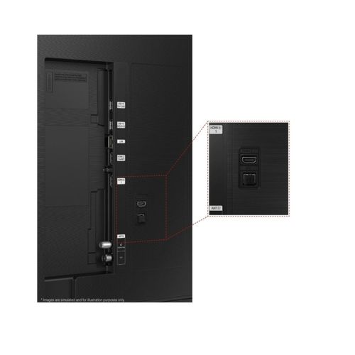 Téléviseur QLED 55'' 140 cm SAMSUNG 55Q60C vue de derrière