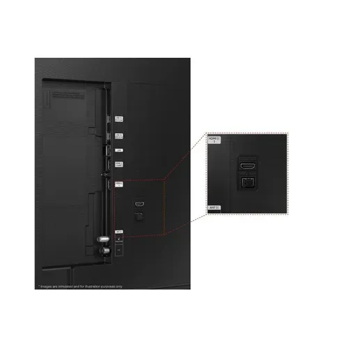 Téléviseur 4K 85'' 214 cm SAMSUNG 85Q60C vue de derrière