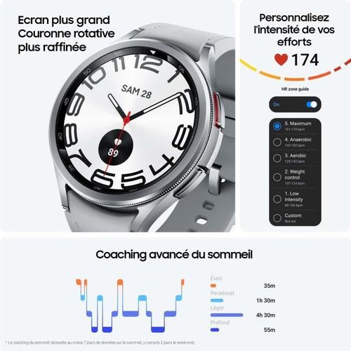 Galaxy Watch6 Classic 47 Mm Argent Bluetooth