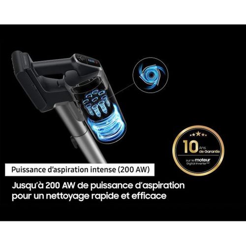 Aspirateur Balai Sans Fil  Jet 75e Complete - Puissance 200aw - Autonomie 60mn - Vs20b75cr5
