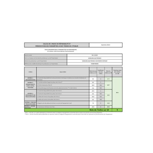 Aspirateur Balai Rechargeable 21.6v Vs20b75bgr1