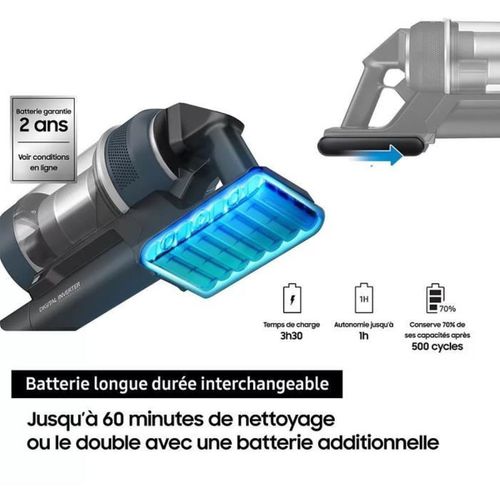 Aspirateur Balai Avec Clean Station  Bespoke Jet Plus Complete Vs20b95c43w - 210 Aw
