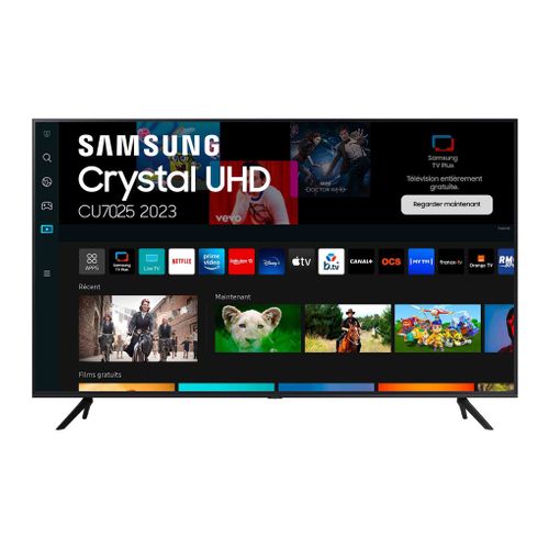 Téléviseur 4k LED 65'' 163cm SAMSUNG 65CU7025