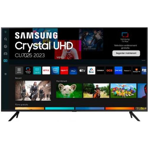 Téléviseur 4k LED 65'' 163cm SAMSUNG 65CU7025