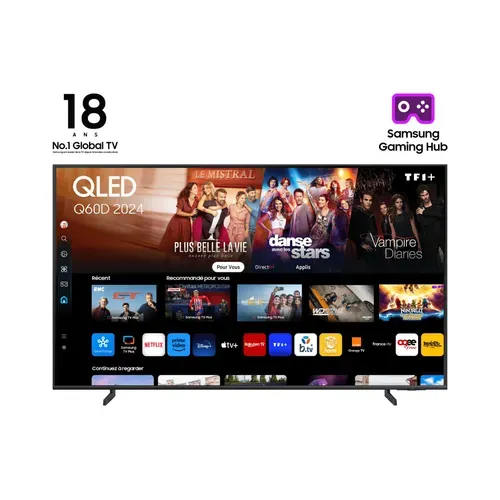 Téléviseur QLED 43" (108 cm) 4K Ultra HD Smart TV - Tq43q60d