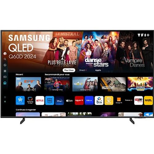Téléviseur QLED 55" (140 cm)  4k Uhd Smart TV 2024 Noir - Tq55q60d