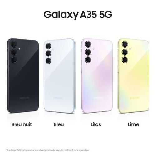 Smartphone  Galaxy A35 6,6" 5g Nano Sim 128 Go Bleu Nuit