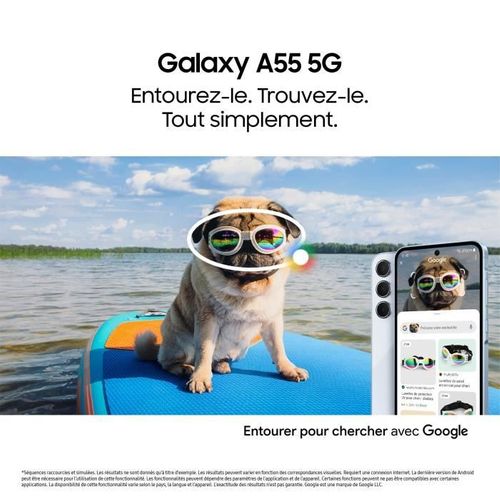 Smartphone  Galaxy A55 6,6" 5g Nano Sim 128 Go Bleu Nuit