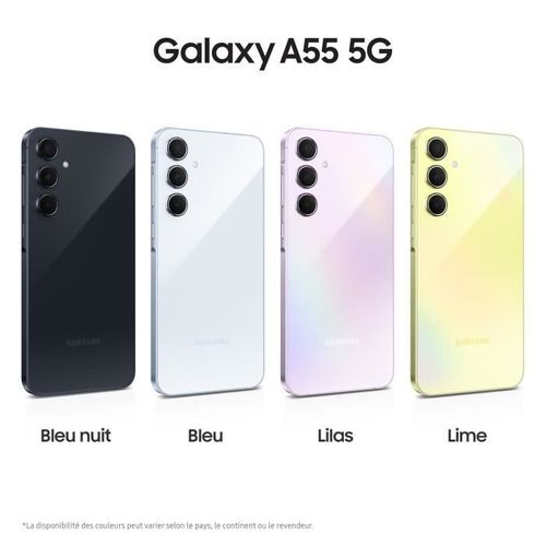 Smartphone  Galaxy A55 6,6" 5g Nano Sim 128 Go Bleu Nuit