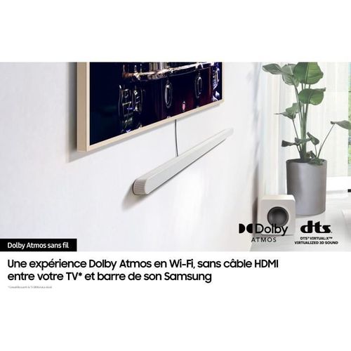 Barre De Son 3.1.2ch - Hw-s811d - Atmos Sans Fil - Ultra-fine - Wifi - Bluetooth - Contrôle Vocal