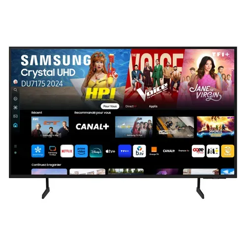 Téléviseur 4K 70'' 178 cm SAMSUNG 70DU7175 vue de face