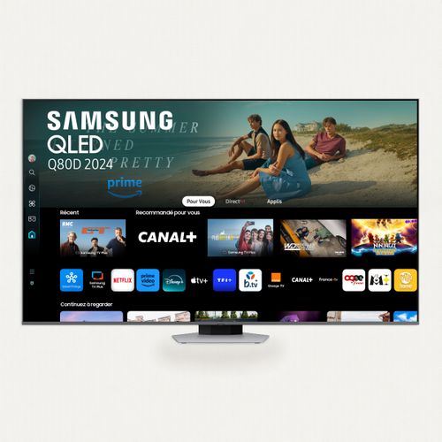 Téléviseur QLED 65'' 165 cm SAMSUNG 65Q80D vue de face