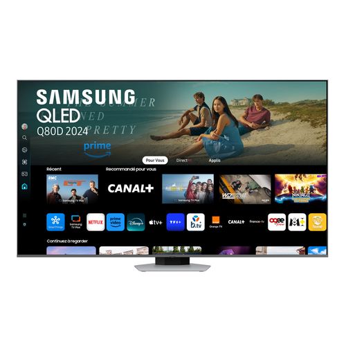 Téléviseur QLED 55'' 140 cm SAMSUNG 55Q80D vue de face
