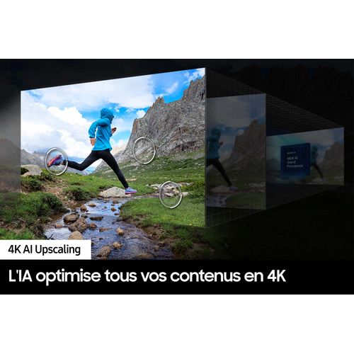 TV 4K UHD 55'' 138 cm SAMSUNG TQ55S85DAEXXC vue de derrière