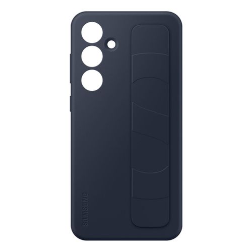 Coque Silicone Bleu Foncé Avec Lanière Pour Galaxy S24 Fe