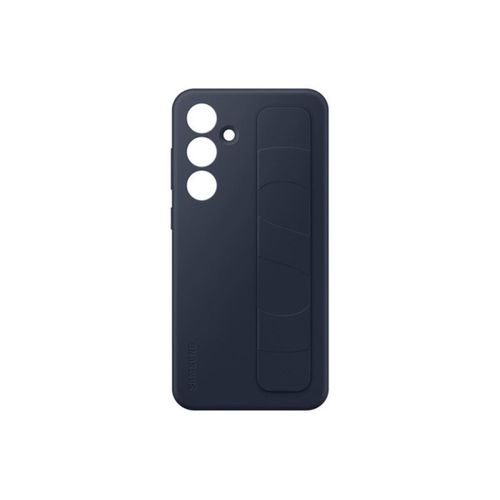 Coque Silicone Bleu Foncé Avec Lanière Pour Galaxy S24 Fe