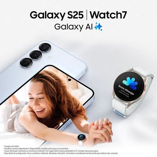 Galaxy S25 Ai Smartphone 256 Go Gris