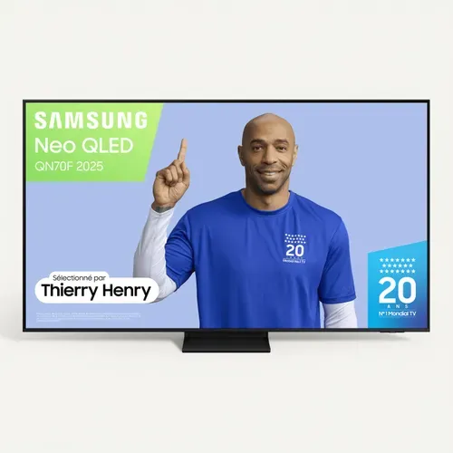 Téléviseur MiniLED 75'' 190 cm SAMSUNG 75QN70F vue de face