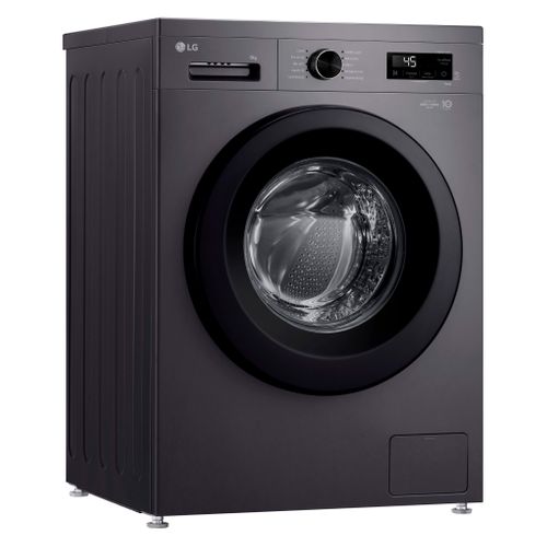Lave-linge hublot LG F84B15MBS 8kg vue 3/4